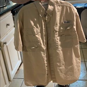 Columbia PFG vented button up short sleeve shirt